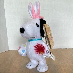 Snoopy 2014 Gemmy Mechanical Waddler Easter Egg Bunny Ears Dances NWT